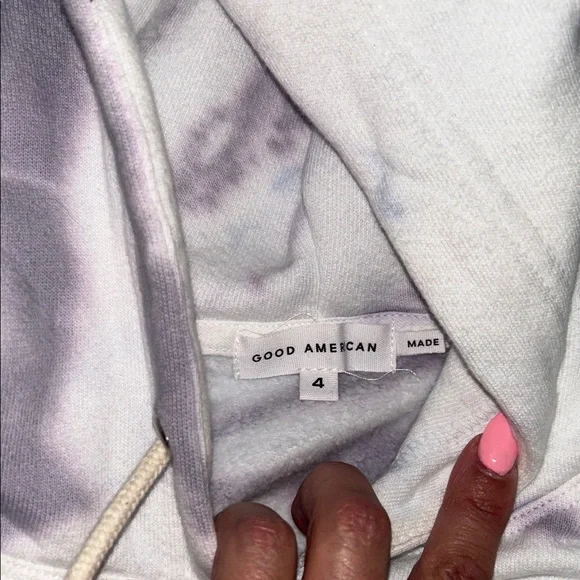 Good American Purple Tie Dye Hoodie - Picture 12 of 13